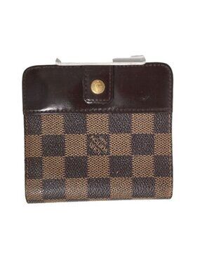 Louis Vuitton Damier Wallet With Zipped Pocket For Cards Compact